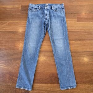 Faherty Jeans Straight Ocean Wash Pacific Mens 36x33 Stretch Denim